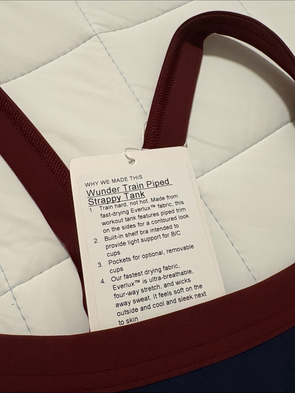Lululemon Wunder Train Pipped Strappy Tank - Picture 3 of 3